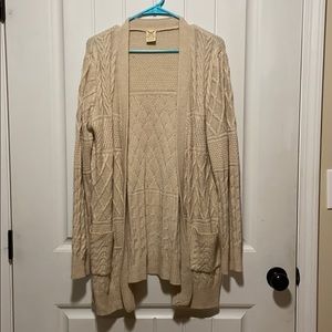 Tan cardigan with pockets